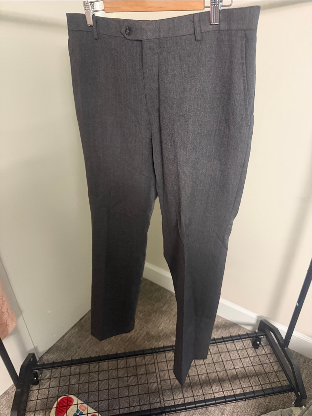 Joseph & Feiss Charcoal Gray Men's Dress Pants